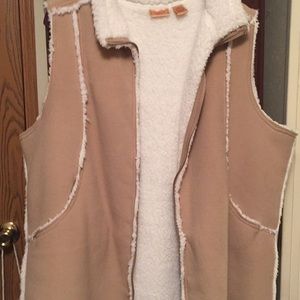 Faux shearing vest. Like new